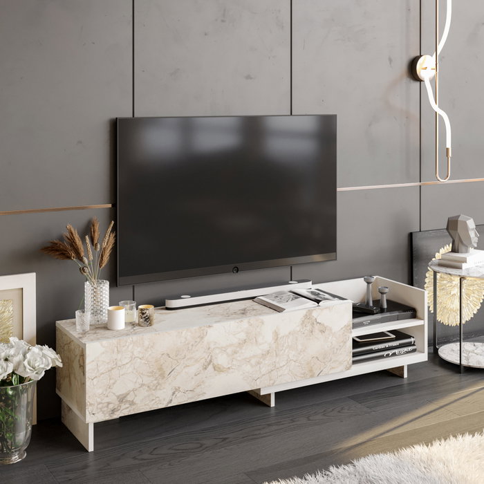 Hanah Home Parion Soporte de TV Blanco